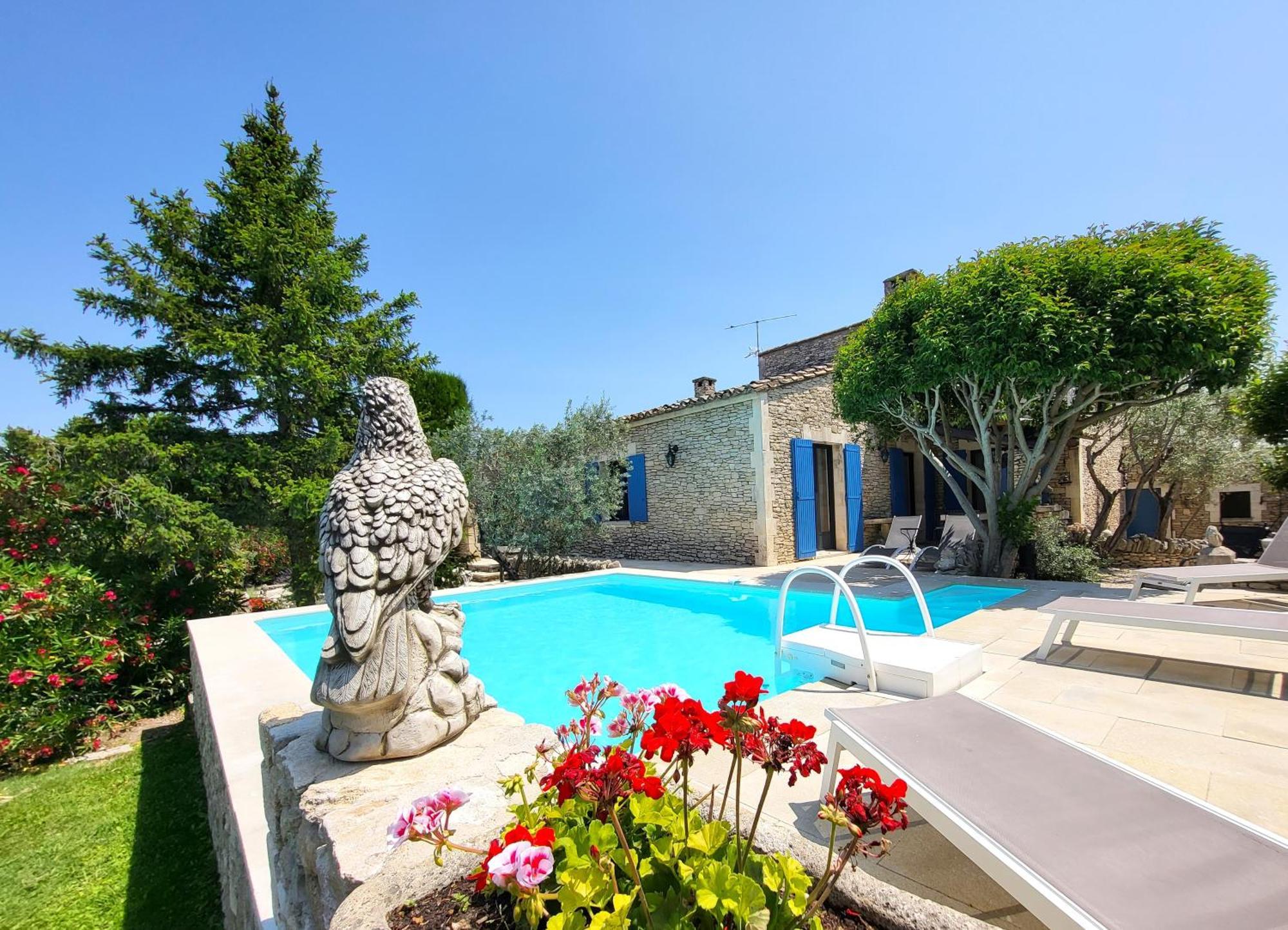 "La Massette Du Cheval Blanc" Villa De Caractere En Pierre L'Isle-sur-la-Sorgue Luaran gambar
